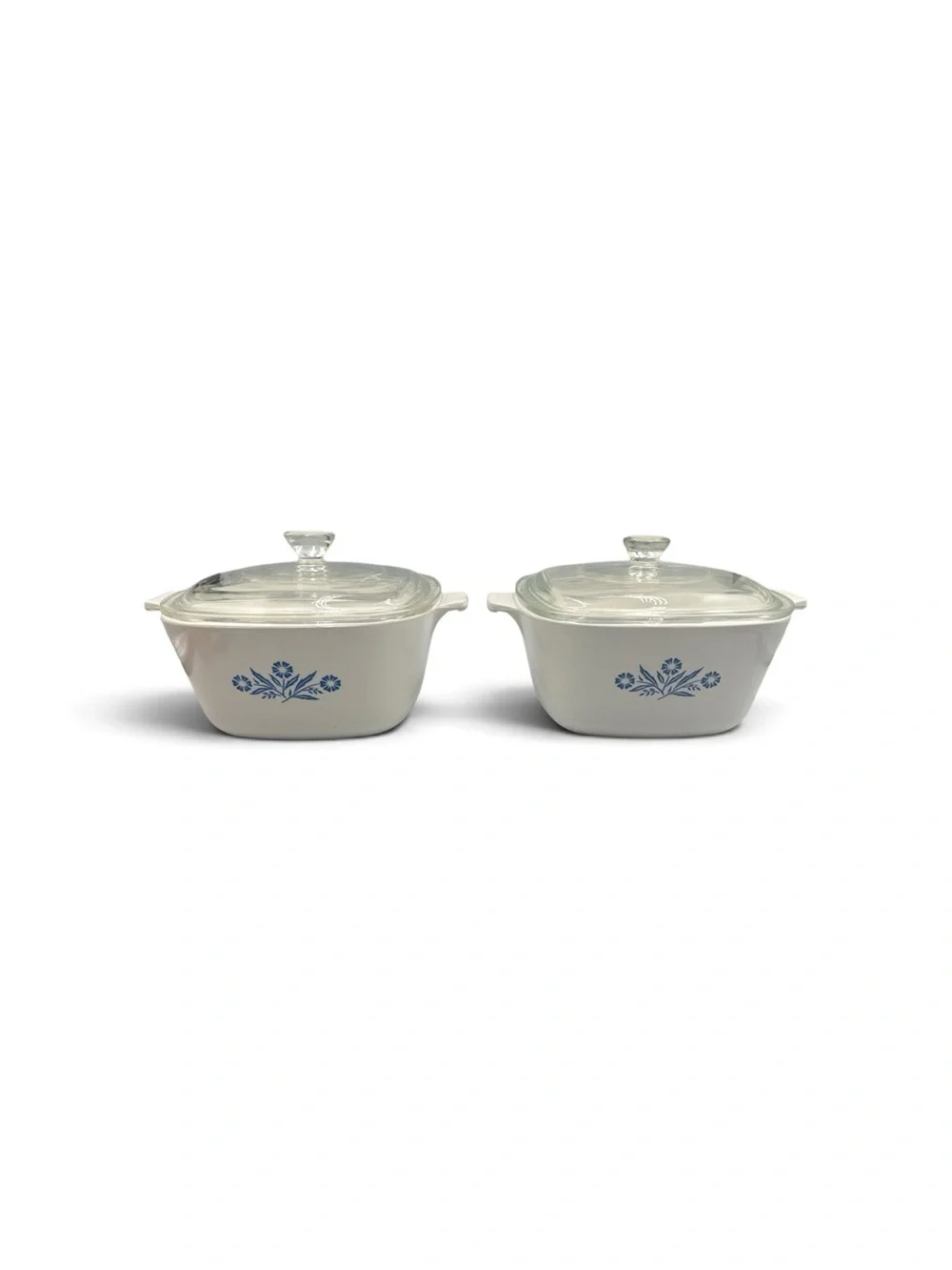 Vintage Corning Ware Blue Cornflower 1 3/4 Qt Casserole Dish Lid P-1 3/4-B